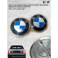 MESIN OEM 5114 Hood & Trunk Logo Emblem-1872969 bmw E30 318i 325i 323i 320i E28 MZ3