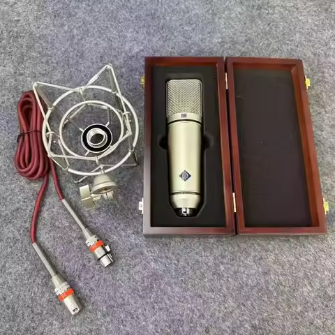 NEUMANN U87 Microphone Metal Professional Condenser Studio Microphone for Recording Singing Podcast 