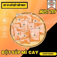 10 Gói Bột Súp Gia Vị Pha Sẵn Chuẩn Vị Quán Mì Cay Nấu Lẩu Kim Chi Canh Súp PACO FOOD