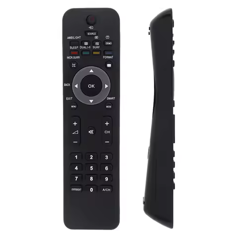 Replacement 433MHz IR TV Remote Control with Long Transmission Fit for Philips 242254902454 TV