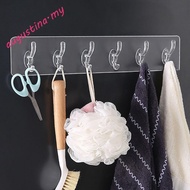 AUGUSTINA Storage Rack PVC Multi-Application for Bathroom,Kitchen Autohesion Traceless Clothes Hange