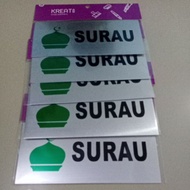 [Sabah] SIGN SURAU / TANDA SURAU