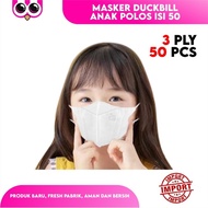 [ Anak Db ] Masker Duckbill Anak Polos Isi 50 / Face Kids