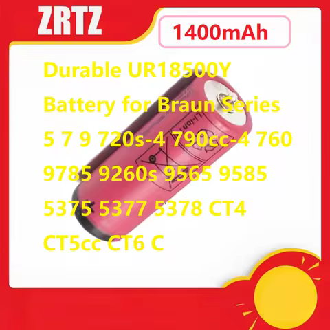 Durable UR18500Y 1400mAh Battery for Braun Series 5 7 9 720s-4 790cc-4 760 9785 9260s 9565 9585 5375