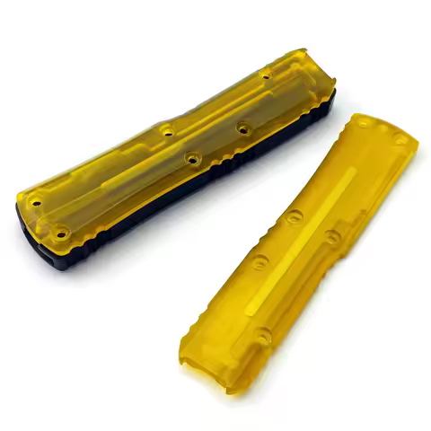 Transparent Handle Scales Patch, Clear Acrylic PEI DIY Replacement Accessories for OTF Folding Knife