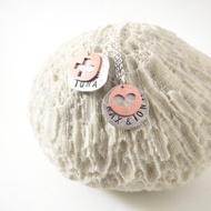 生日 週年 愛情 聖誕 客製化禮物 手工訂作 英文名字&符號純銀項鍊