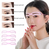 4Pcs Reusable Eyebrow Shaping And Shaping Stencil DIY Eyebrow Drawing Guide Stencil Card Makeup Tool