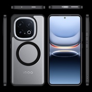 Áo giáp PC rõ ràng Ốp điện thoại cho Vivo iqoo 13/iqoo13 5g nhựa TPU mềm Gọng silicon Matte trong su