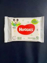 Huggies天然加厚嬰兒濕紙巾10片裝