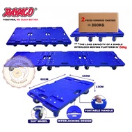 (50kg & 150kg)Interlock Moving Platform | Interlock Platform Trolley | Interlocking Plastic Dollies 