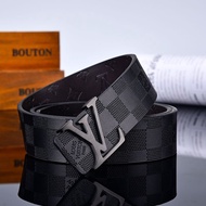 leatherOriginal LV Belt Men's and Women's Belt New Fashion Classic Retro Belt Leather Belt Business Luxury Leisure All-match Sports Belt