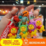 GANTUNGAN BD Premium Duck Upset Keychain Thick Silicone Duck Upset Keychain/ Duck Upset Doll Keychai