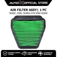HIJAU Air Filter HONDA Sonic 150R & Supra GTR K56 K56F K56W Air Filter Assy Air Foam Green