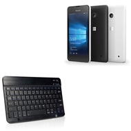 BoxWave Keyboard Compatible with Microsoft Lumia 550 - SlimKeys Bluetooth Keyboard, Portable Keyboar