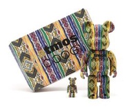 《潮流本舖》BE@RBRICK BEARBRICK atmos × COOGI 100% &amp; 400% 民族風