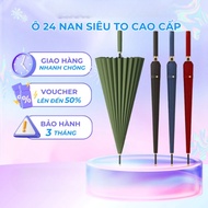 KAW Long Handle Umbrella Type 24 Spokes - Rain Umbrella Sunshade Waterproof Fabric Rain Cover, Umbre