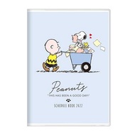(會員專享清貨優惠價+免運費) Snoopy 史努比 日版 2022年 B6 手帳 schedule book 月間 管理 記事簿 筆記本 記事本 筆記簿 日本假期 史奴比 史諾比 (藍色)
