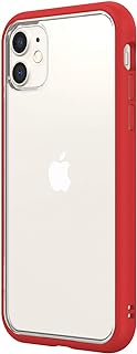 RhinoShield Modular Case Compatible with [iPhone 11] | Mod NX - Customizable Shock Absorbent Heavy Duty Protective Cover 3.5M / 11ft Drop Protection - Red