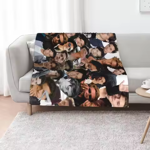 cole sprouse photo collage Throw Blanket warm for winter Decorative Beds Moving Sleeping Bag Blanket