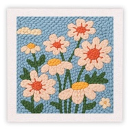 RUOPOTY Flower Punch Needle Embroidery Home Decoration Adult Hobbies Flower Complete Punch Needle