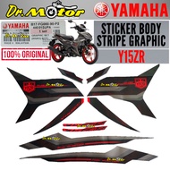 100% ORIGINAL YAMAHA Y15ZR Y15 ZR YSUKU STICKER BODY STRIPE GRAPHIC COMPLETE MNM3 B17-FG000-90-P2