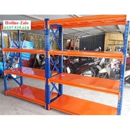 4-tier medium-load shelf x 2m high x 1.5m long x 0.6m wide, load capacity 300kg/1 floor