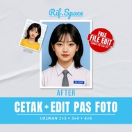 Print Passport Photos 2x3 3x4 4x6 + Professional Editing | Disposable Printing Multiple Times