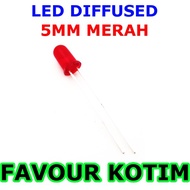 MERAH Led 5MM 5 MM 3V DIFFUSERABLED DOP ROUND HAT RED FVKOTIM