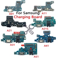 For Samsung A01 A11 A21 A21S A31 A41 A51 Charging Port Dock Connector + Motherboard Flex Cable
