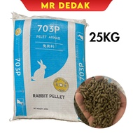 [25KG] [703P] MAKANAN ARNAB PREMIUM JENAMA GOLD COIN | RABBIT FOOD PALLET | LANDAK GUINEA PIG 703 P