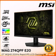 MSI 27" MAG 274QPF E20 WQHD (2560x1440p @200Hz) LED Rapid IPS LCD Gaming Monitor (0.5ms, Input: HDMI