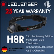 Ledlenser H8R 25th Anniversary Edition Rechargeable LED Headlamp [25 YEAR WARRANTY 600 lumens]