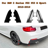 For BMW 2 Series F22 F23 M Sport 2015-2019 Cars Body Kits Carbon Fiber ABS Car Rear Bumper Lip Side 