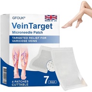 GFOUK Vein Target Microneedle Patch, 2026 Advanced Varicose Veins Treatment for Legs, Gfuel VeinTarg