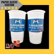 PAPER SLEEVE CUSTOM DESAIN PAPER SLEVE CUP 22oz CUSTOM DESAIN SLEEVE CUP 22oz CUSTOM