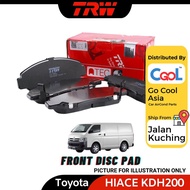 TRW Toyota Hiace KDH200 Front/Depan Brake Disc Pad (1 SET = 4 PCS)