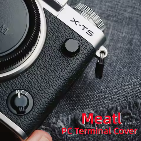 Metal PC Sync Terminal Cap Flash Remote Dust Proof Cover for Fuji X-T2 X-T3 X-T4 X-T5 X-H1 GFX50S GF