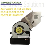 Acer Aspire E5-411 V3-472G E5-511 E5-521 E5-571 E5-572 AT15Y001FF0 DFS561405FL0T Laptop CPU Cooling 