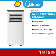 Midea Portable Air Conditioner (1.0HP) PO Series Sleep Mode Timer AirCon MPO-10CRN1