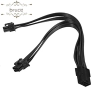 BRUCE1 PSU Extension Cable Graphics Card PCIe Power Adapter (6+2)pin Female to Male Y-Splitter Extention Power Cable