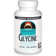 Naturals Glycine 500 mg Amino Acid Dietary Supplement - 200 Capsules