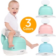 3-in-1 Whale Potty Training Seat - Portable Toddler Toilet Chair Step Stool - Smart Urinal Pot with Backrest Splash Guard Removable Lid &amp; Bowl - Safe Durable Ergonomic Non-Slip Easy Clean - For Kids Child Boys Girls (ToddlerFinest)