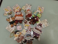 Duffy and Friends， duffy, shellieMay, cookieann, olu mel, Stellalou, linabell, gelatoni迪士尼玩偶萬聖節吊飾 （一