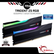 G.SKILL TRIDENT Z5 RGB | BLACK | 6000MHZ | 32GB | CL30-40-40-96 1.35V | INTEL XMP | DDR5 DESKTOP RAM