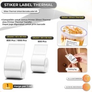 Thermal Label Paper Available in Sizes 30x20mm - 40x30mm - 50X30mm - 60X40mm Durable/, Easy to Use, 
