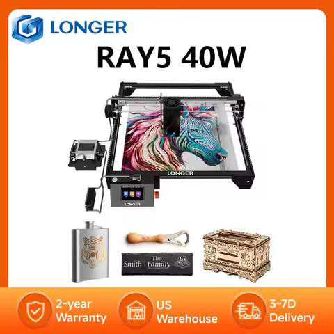 LONGER RAY5 40W Laser Engraver Touch Screen 32-bit Chipset WIFI Connectivity 0.10*0.15mm² High Accur