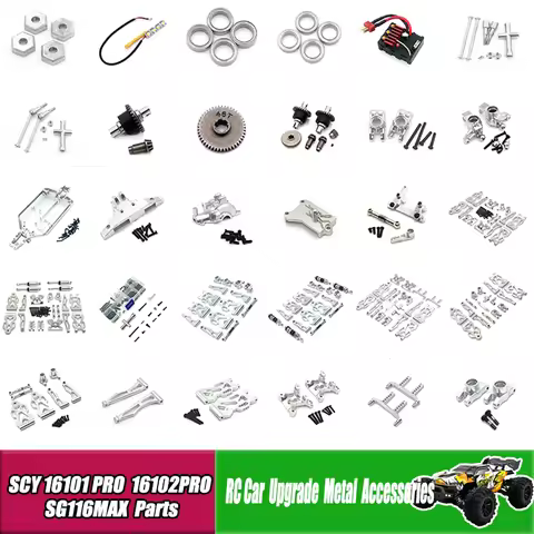 SCY 16101 16102 16103 SG116MAXPRO RC Car Parts Automotive 1:16 Brushless Car Upgraded Metal Spare Pa