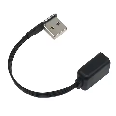 USB ultra short and ultra-thin suitable for Lexus ES ultra flat elbow data cable can be hidden typeC