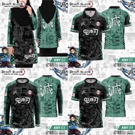 DJ Sport Jersey Demon Slayer Jersey Anime Children & Dewasa Unisex T-Shirt / Size:XS-3XL / Baju Jers