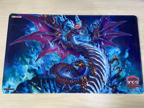 YuGiOh Snake-Eyes Flamberge Dragon Playmat TCG CCG Mat Board Game PadTrading Card Game Mat Anti-slip